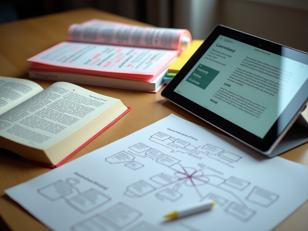 Persona che studia con metodi di apprendimento efficaci